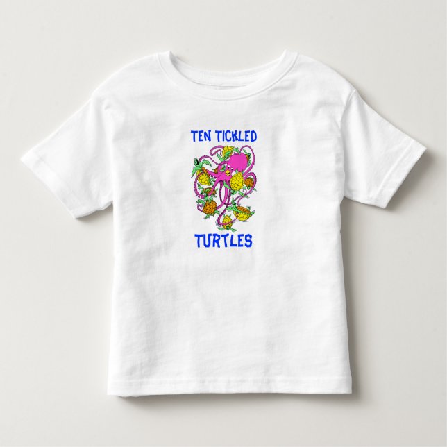 Killade sköldpaddor för tecknad tio t shirt (Framsida)