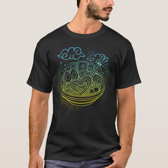 Killar av japansk mat anime t shirt (Framsida)
