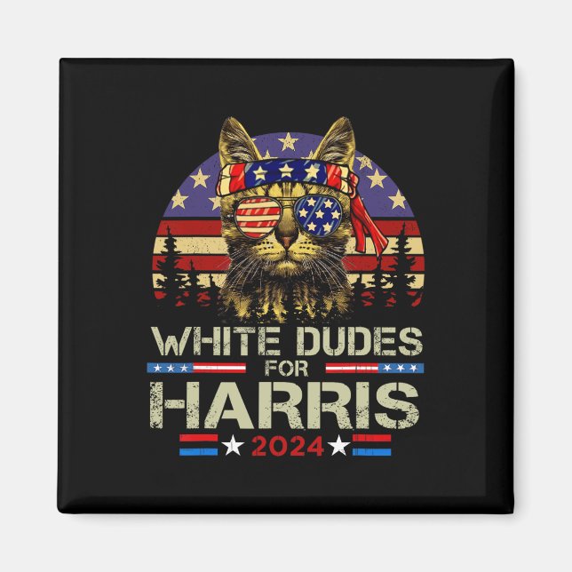 Killar för Kamala Harris Barnlös Kattdam för Kam Magnet (Framsidan)