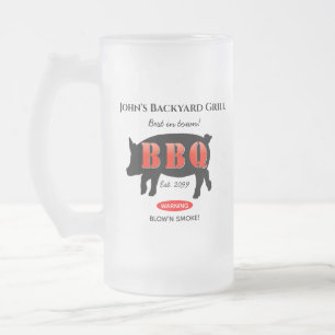 Killar Hem Backyard Grilling Beer Soda Handle Frostat Ölglas