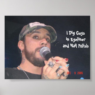 Killar in eyeliner poster