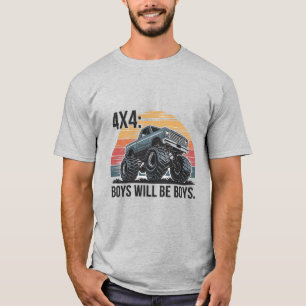 Killar kommer att bli pojkar: 4x4 Äventyr Lastbil T Shirt