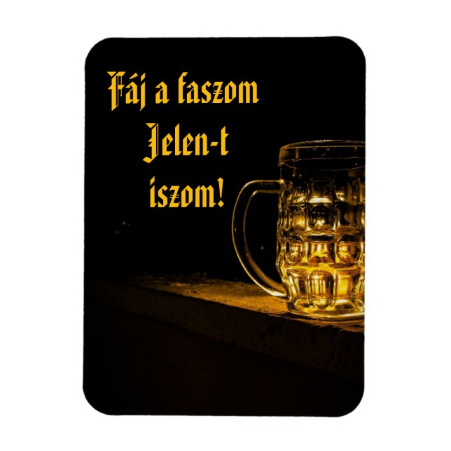 Killar mig, jag dricker Jelen! kylskåpsmagnet Magnet (Vertikal)