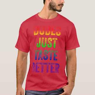Killar ser helt enkelt bättre ut gay Distressed re T Shirt