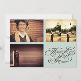 Killar Studenten TACK Photo Card Meddelande