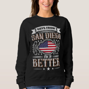 Killarna från SAN DIEGO gör det bättre USA-flagga T Shirt