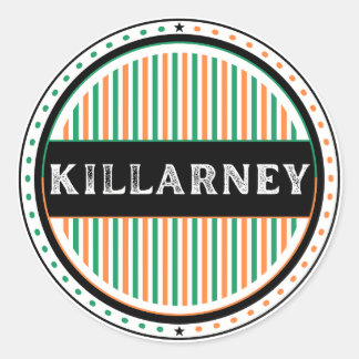 Killarney City Pride Emblem – irländsk identitet Runt Klistermärke