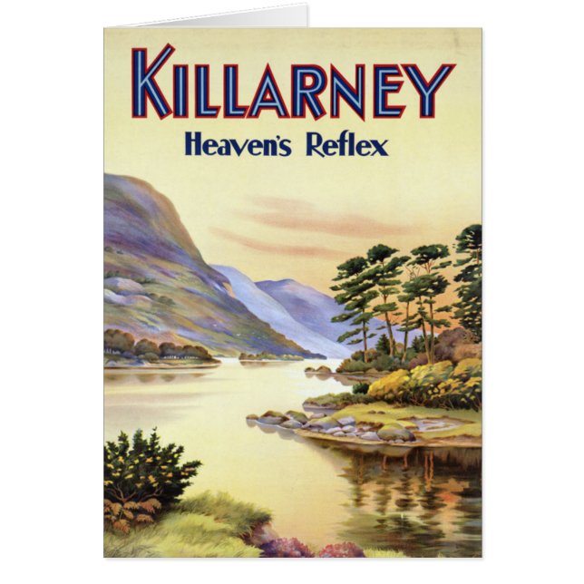 Killarney, himlens Reflex Hälsningskort (Framsidan)