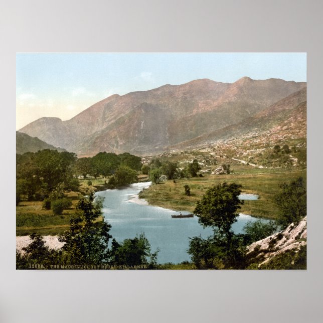 Killarney Ireland print, MacGillycudddy's Reeks Poster (Framsidan)