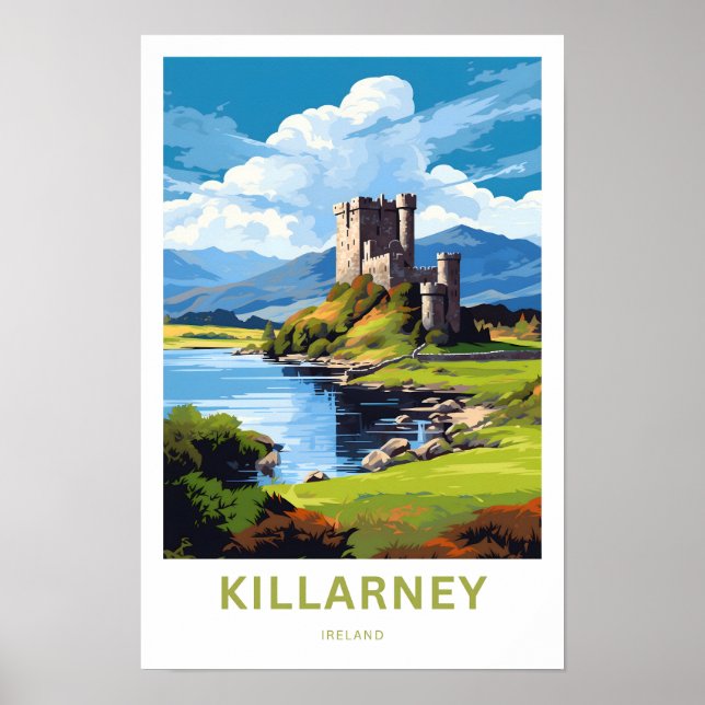 Killarney Ireland Travel Print Poster (Framsidan)