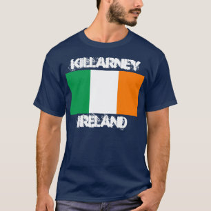 Killarney, Irland med irländsk flagga T Shirt
