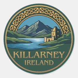 Killarney Irland Runt Klistermärke