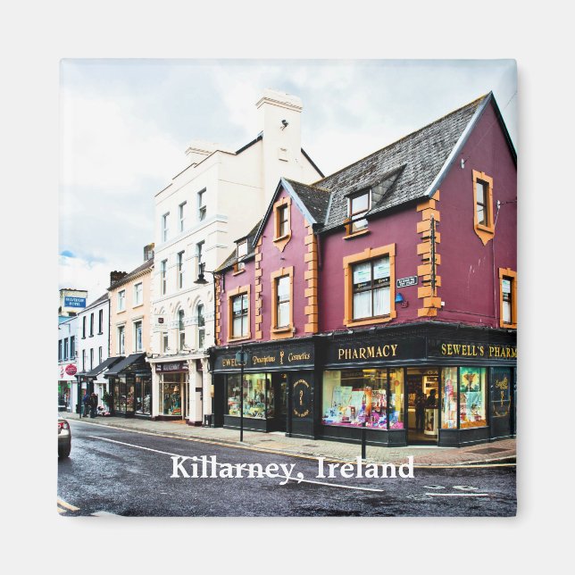Killarney, Irlands gatuvy Magnet (Framsidan)