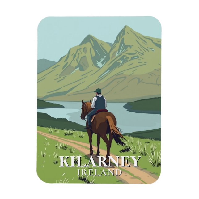 Killarney National Park Horseback Travel Magnet (Vertikal)