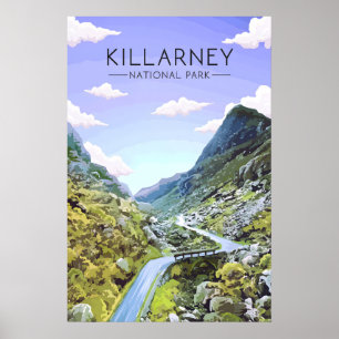 Killarney National Park Irland Reseskylt Poster
