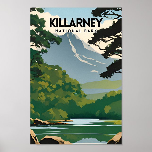 Killarney National Park Minimal Travel Poster (Framsidan)