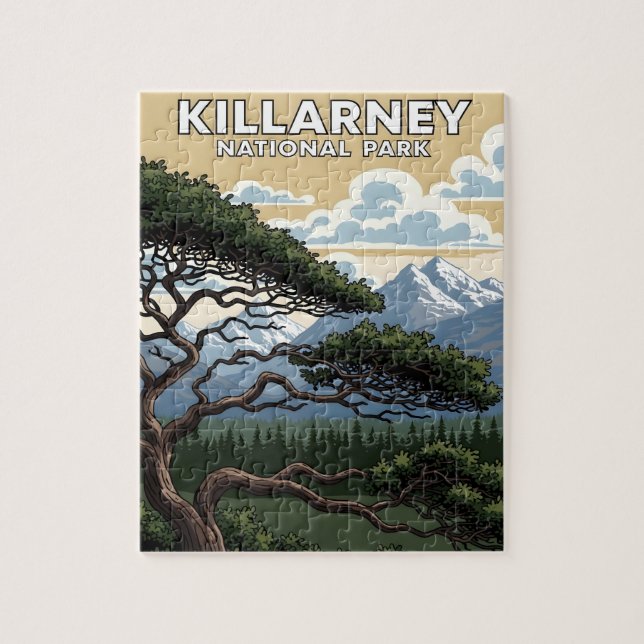 Killarney nationalpark resa vintage pussel (Vertikal)
