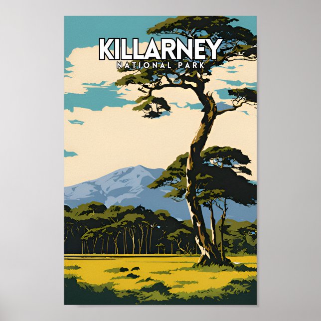 Killarney nationalpark Vintage resor PS Poster (Framsidan)