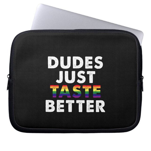 Killars bara smakar bättre Gay Pride-gåvaidé Laptop Fodral (Framsidan)