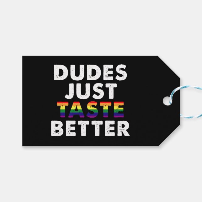 Killars bara smakar bättre Gay Pride-gåvaidé Presentetikett (Framsidan (Horisontell))