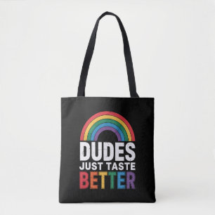Killars bara smakar bättre Roligt Gay Pride HBTQ-p Tygkasse