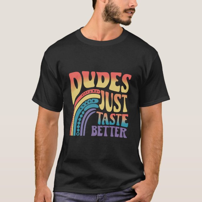 Killars Taster Bara Bättre Regnbåge Hbtq Pride Vin T Shirt (Framsida)
