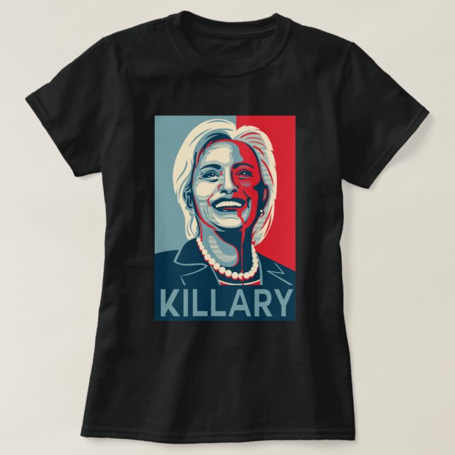 Killary - Hillary Clinton T-tröja T-shirt (Design framsida)