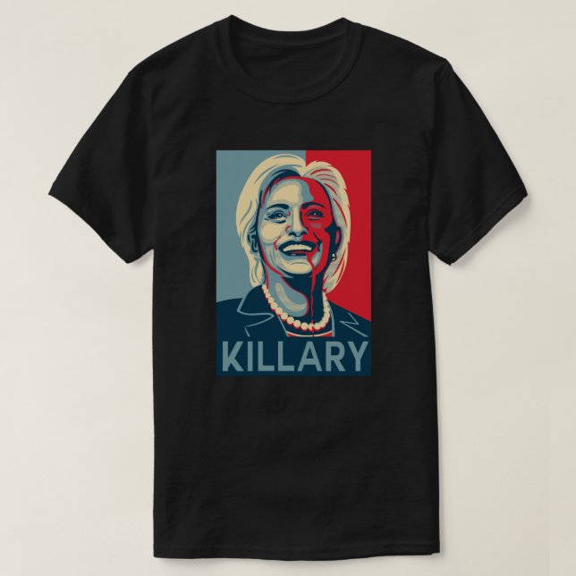 Killary - Hillary Clinton T-tröja T Shirt (Design framsida)