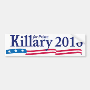 Killary (Hillary) för fängelset 2016 Bildekal
