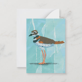 Killdeer Bird Blank Notecard Anteckningskort