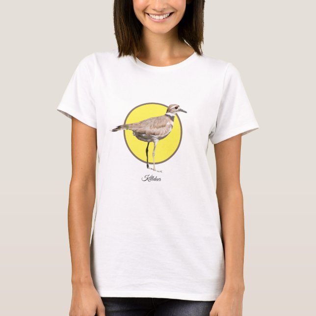 Killdeer Bird T Shirt (Framsida)