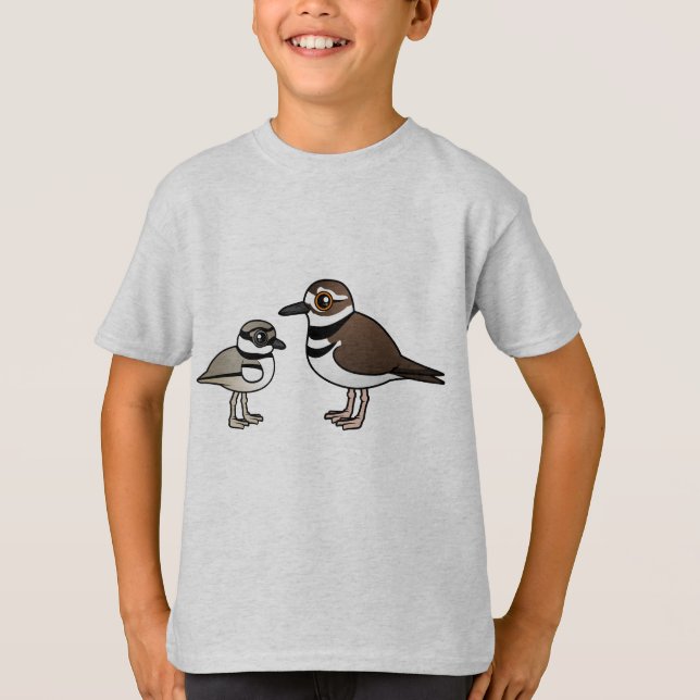 Killdeer & chick tee shirt (Framsida)