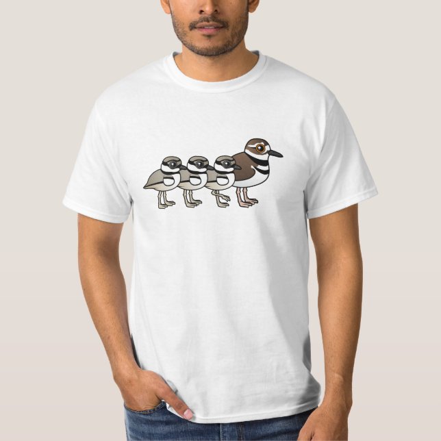 Killdeer & tre chickar t shirt (Framsida)