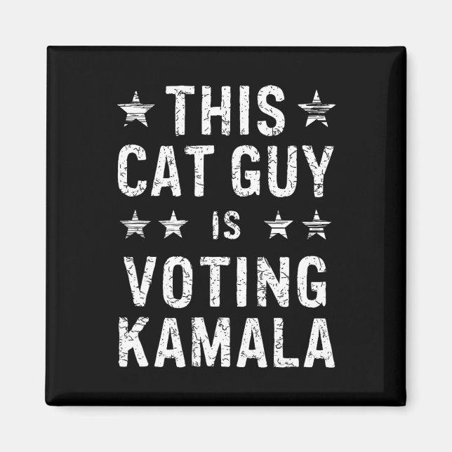 Kille för Kamala Rösta Blått 2024 President Harris Magnet (Framsidan)