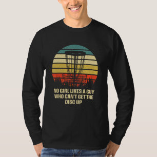 Kille som inte kan få upp skivan Couples Disc Golf T Shirt