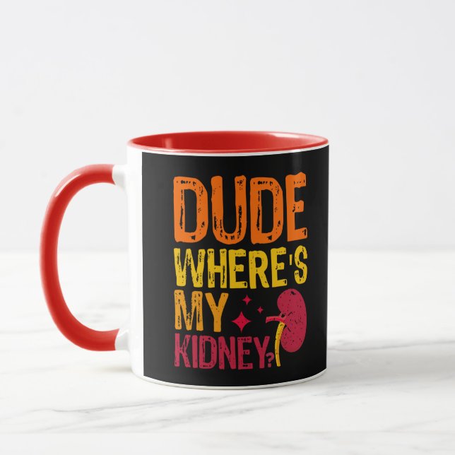 Kille Var Är Min Njure Transplantation Nefrologi C Mugg (Vänster)