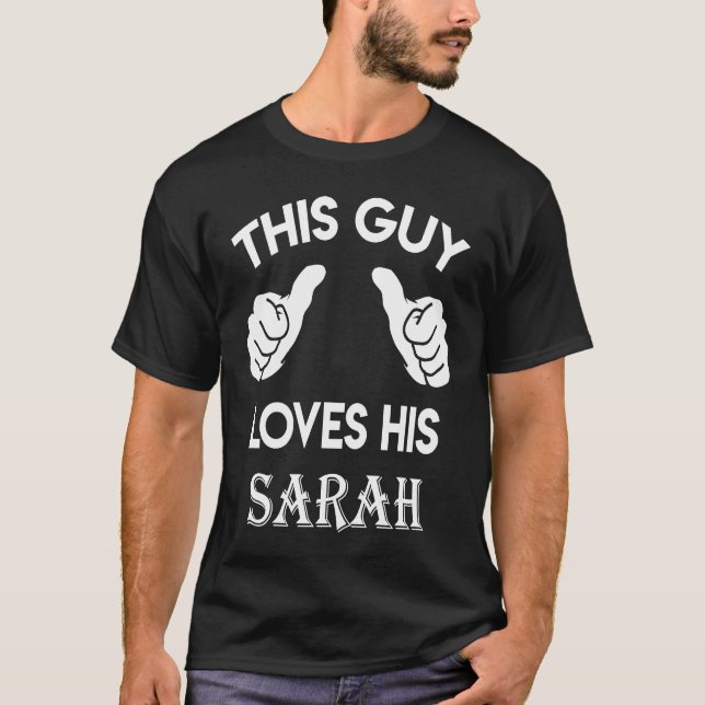 Killen kärlek hans SARAH-valentinårsdag 2002 T Shirt (Framsida)