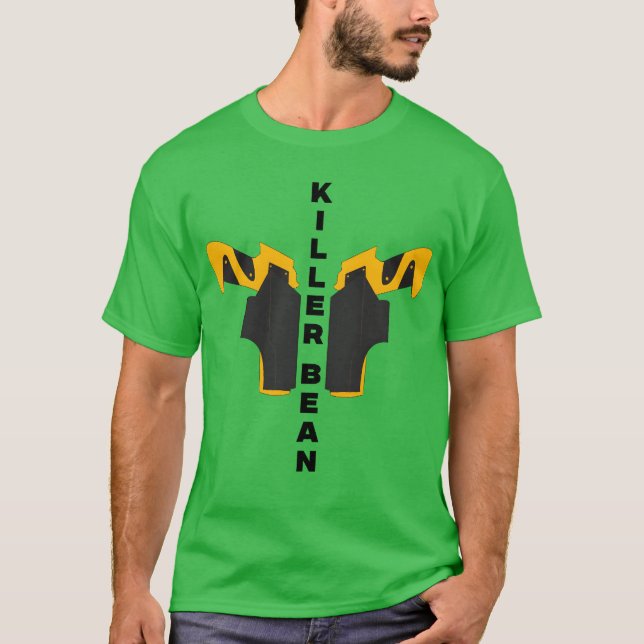 Killer Bean gun Design boy T Shirt (Framsida)