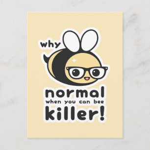 Killer Bee Vykort