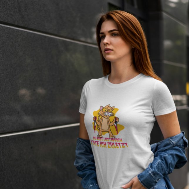 Killer Cat Animal Funny T Shirt (Skapare uppladdad)