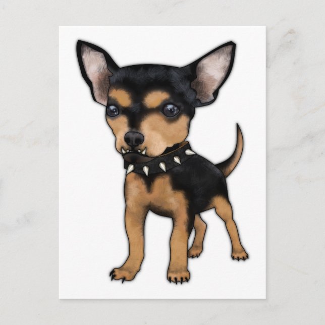 Killer Chihuahua Vykort (Framsida)