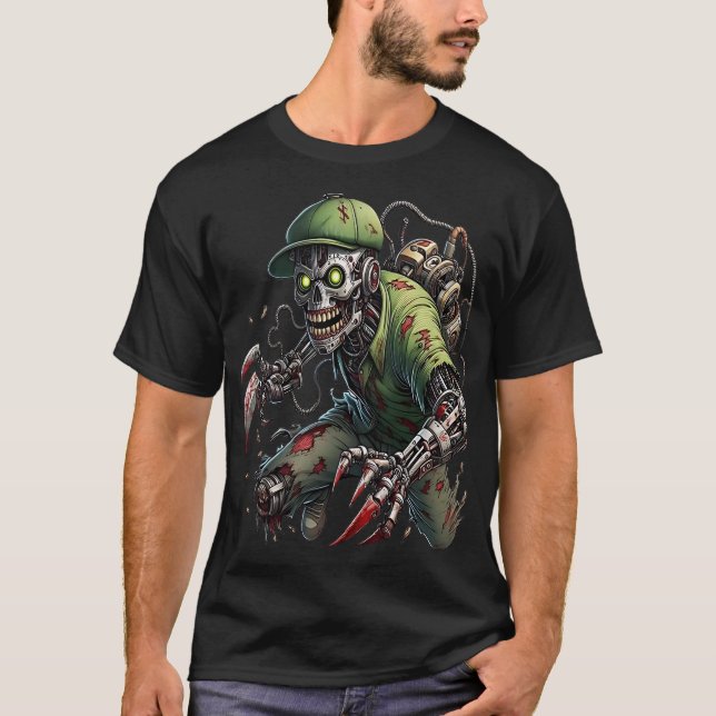 Killer Cyborg in Urban Outfit T Shirt (Framsida)