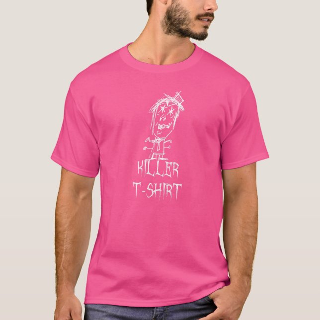 Killer Halloween Costume Ord 4 T Shirt (Framsida)