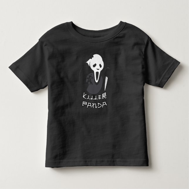 Killer Panda Cute Pojke Girl Halloween 2023 T Shirt (Framsida)