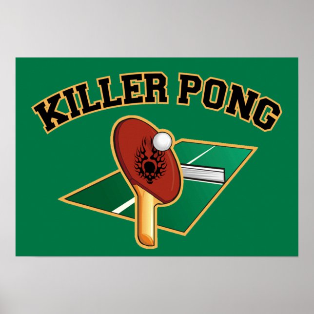 Killer Pong poster (Framsidan)