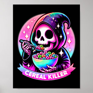 Killer Reaper Halloween Skeleton the Grim Reaper E Poster