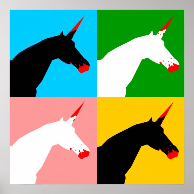 Killer Unicorn (Art Print) Poster (Framsidan)