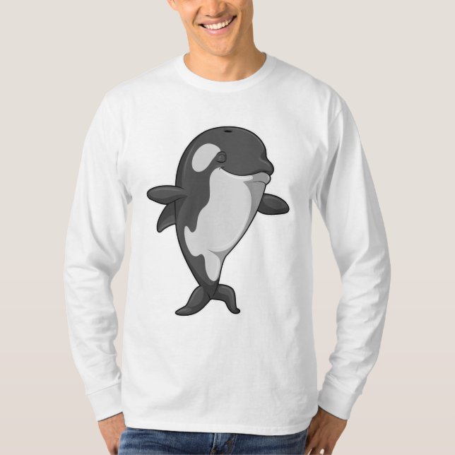 Killer valale på Yoga Fitness T Shirt (Framsida)