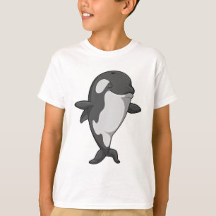 Killer valale på Yoga Fitness T Shirt