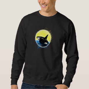 Killer Whale Beach Orca Pul Hoodie Lång Ärmad Tröja